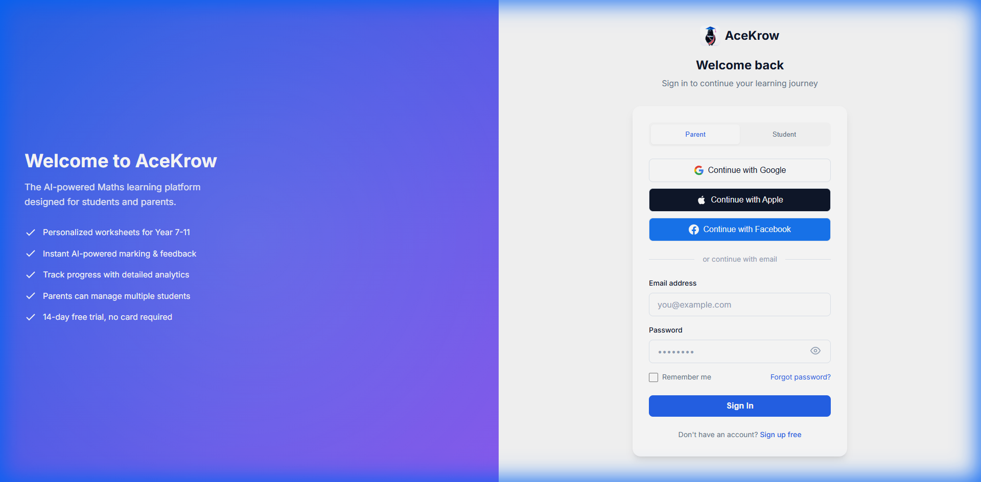 Safe & Simple Student Login